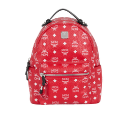 Small Star Backpack, Leather, Red, MIK, DB, 3*